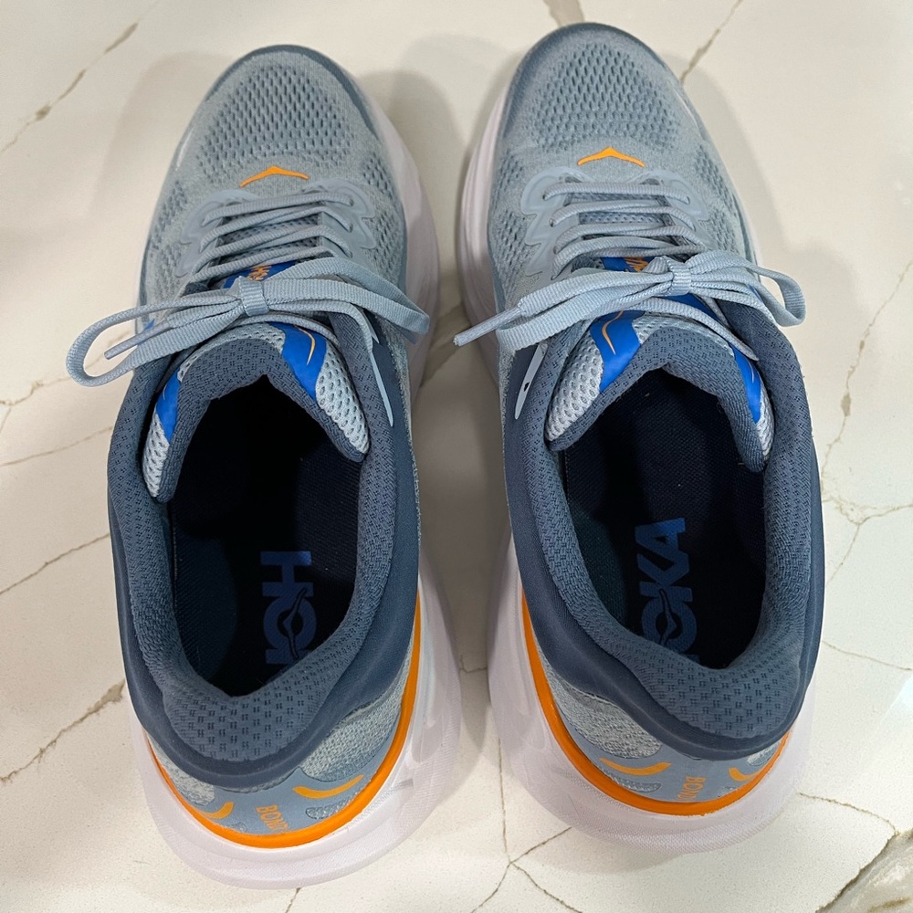Hoka Bondi 9 Running Shoes. Men’s Size 10.5D Color Drizzle / Downpour - Picture 7 of 9